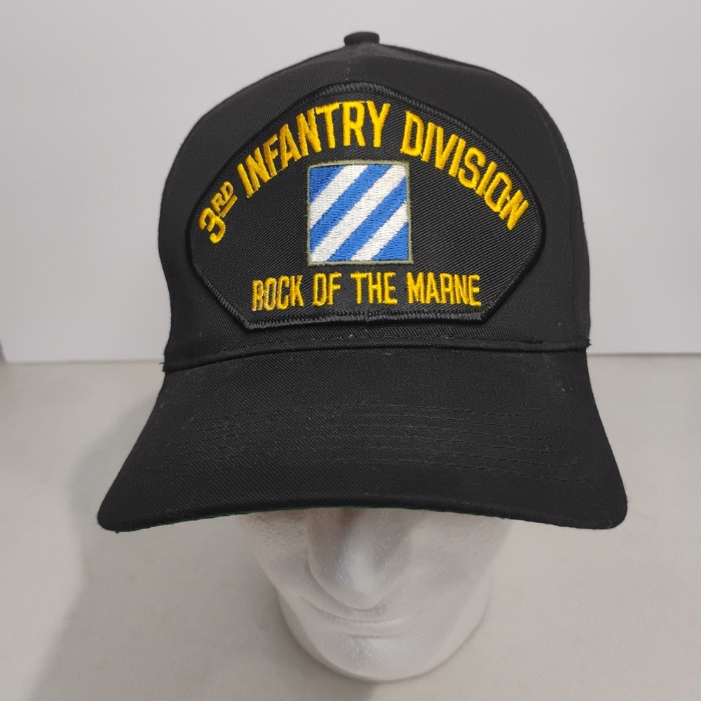 The 3rd Infantry Division Rock Of The Marne Snapback Hat Cap San Sun Black